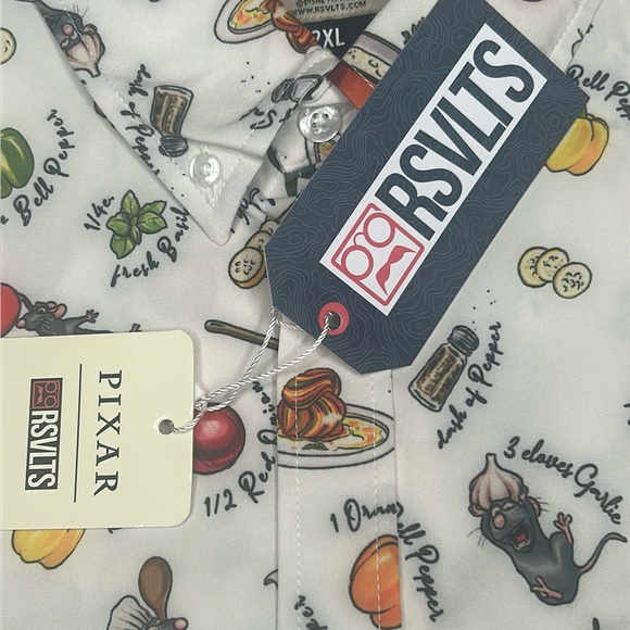 NWT Disney Pixar Ratatouille “Bon Rat-Petit” Unisex Short Sleeve Shirt 2XL RARE - Picture 16 of 16